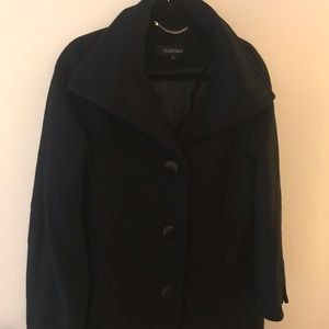 Ellen Tracy black wool coat